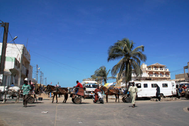 St. Louis, Senegal, March 12th 2013. The heart of this old colonial city is located on a narrow island in the Senegal River. It is listed as a UNESCO World Heritage and described as \