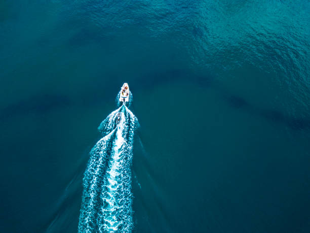 istock top above view of motor fast boat on a water surface isolated 993954306