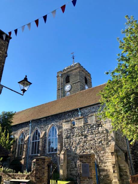 Early morning in Sandwich UK Church sandwich kent stock pictures, royalty-free photos & images