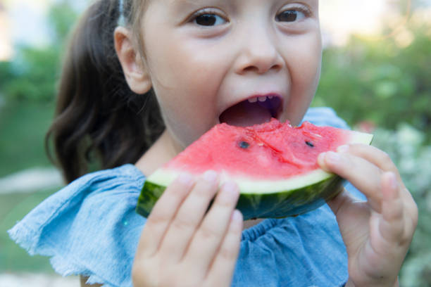 istock Little girl eating watermelon 993956760