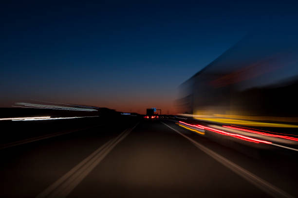 istock Traffic on highway - long exposure, motion blur 993960570