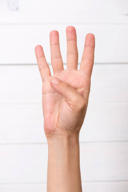 istock Hand Showing Four Fingers 993962102