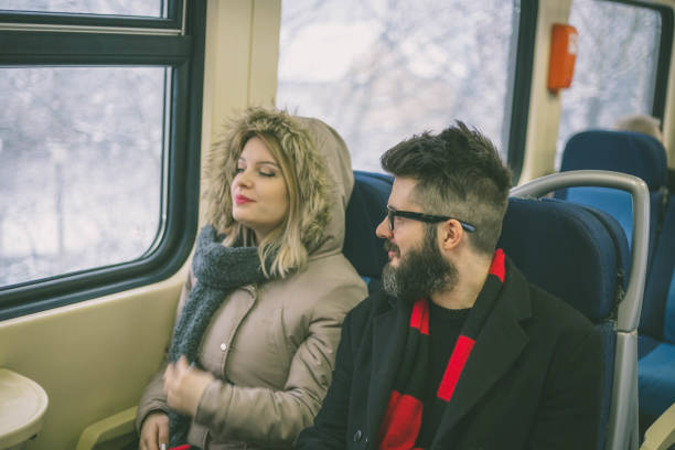 istock Couple in train 993962812