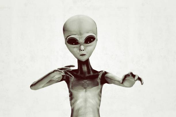 alien isolated stock photo