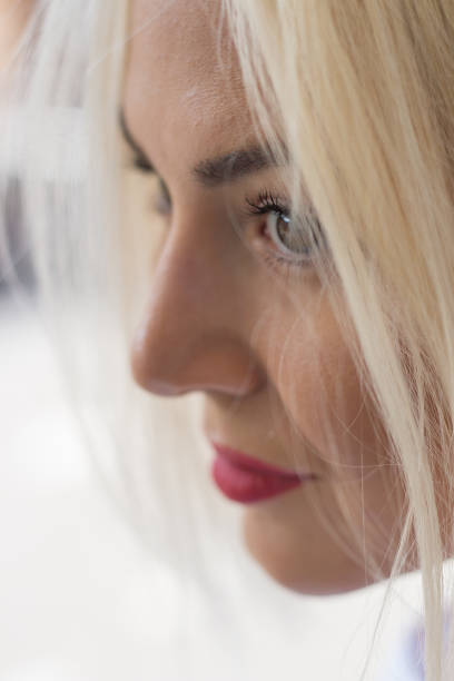 istock Young cute blond girl's face 993967598