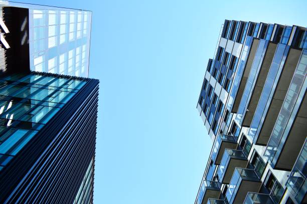 istock Brand new apartment building on sunny day 993968112