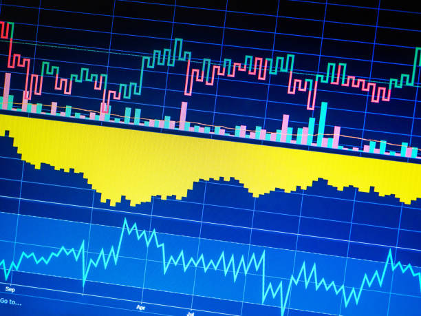 istock Charts of financial instruments with various type of indicators 993972756