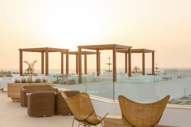 istock Sunset, sea  hotel resort 993972768