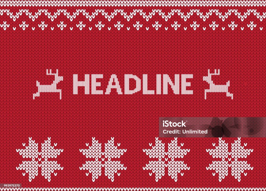 christmas jumper Christmas Sweater stock vector