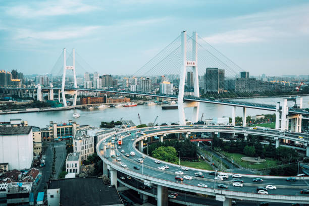 istock Highway and bridge in Shanghai, China 993981004