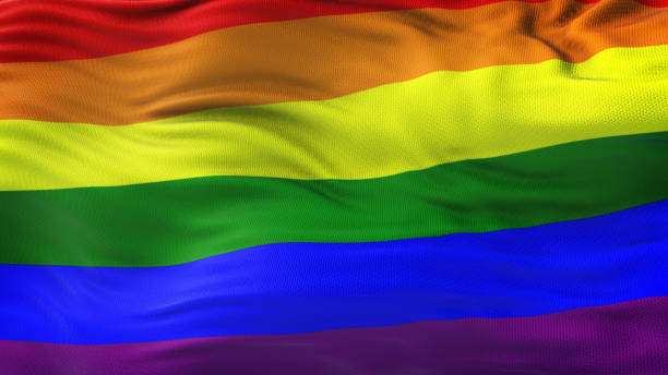 istock LGBT  Realistic Waving Flag Background 993982048