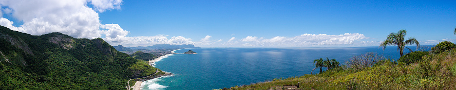 Foto panorámica de una región famosa de las playas de Río de Janeiro photo