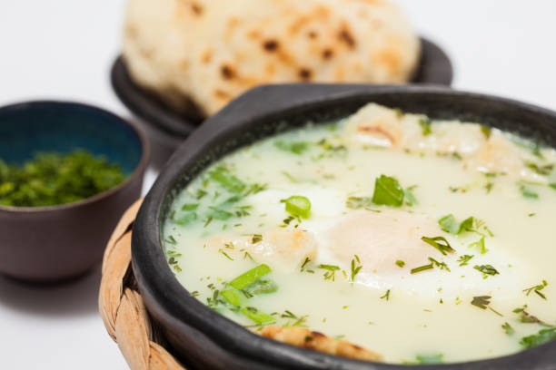 istock Traditional Colombian Poached Egg Soup called changua 993987438