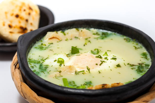 istock Traditional Colombian Poached Egg Soup called changua 993987570