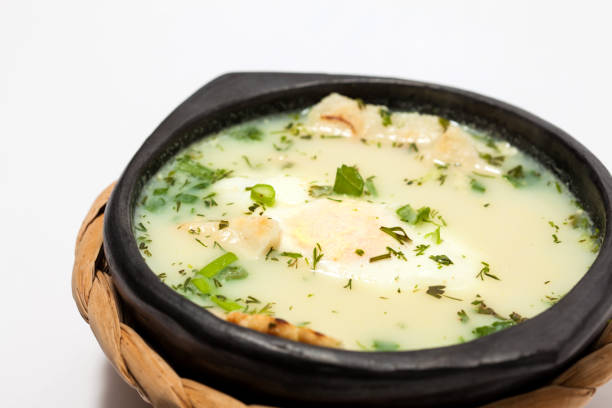 istock Traditional Colombian Poached Egg Soup called changua 993991758