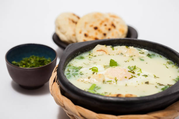 istock Traditional Colombian Poached Egg Soup called changua 993993916