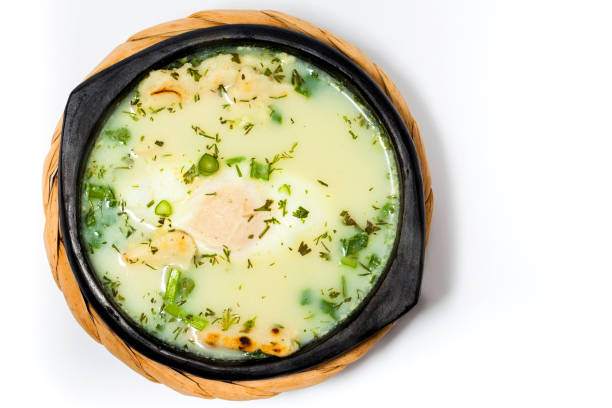 istock Traditional Colombian Poached Egg Soup called changua 993994086