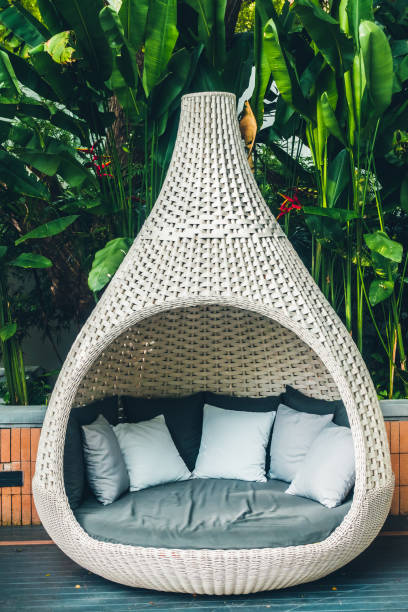 istock Comfortable pillow on sofa decoration outdoor patio 994019936