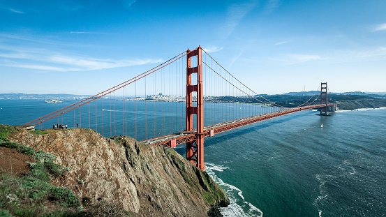 Golden Gate extends from the northen coast line