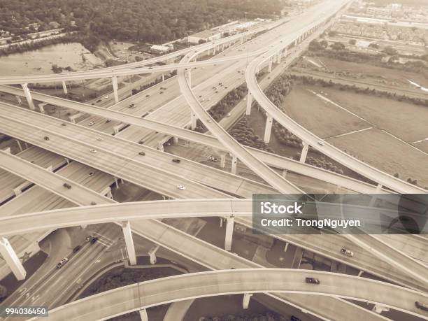 Stack Highways Vintage Top View Massive Highway Intersection Stack Interchange Stock ...
