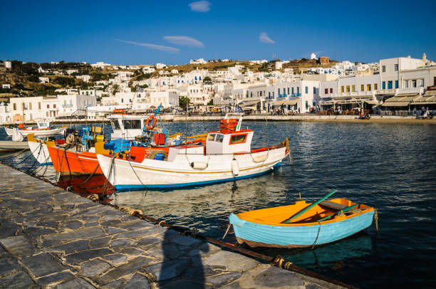 istock Mykonos Town Pier 994037048