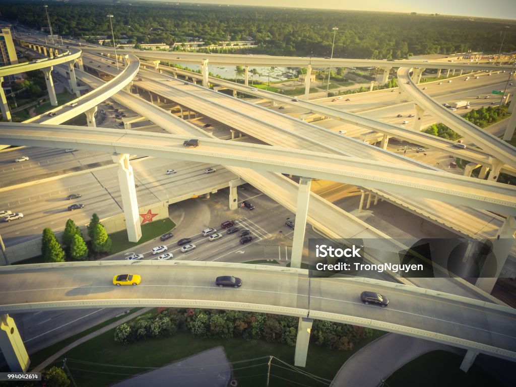 Architecture Stack Interchanges Vintage Top View Massive Highway Intersection Stack Interchange Stock ...