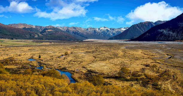 High Country scenery South Island hill country high country stock pictures, royalty-free photos & images