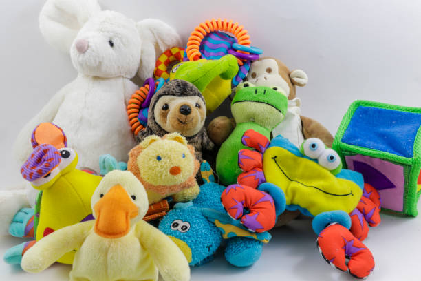 Many Cute Stuffed Animals Many Cute Stuffed Animals in a Pile stuffed toy stock pictures, royalty-free photos & images
