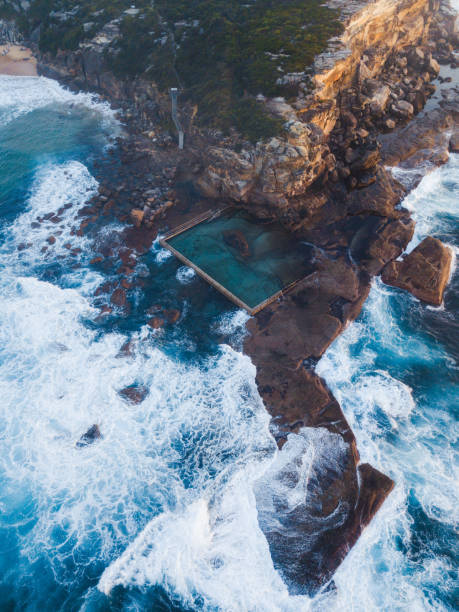 istock Rock pool at the end of cliff 994094156