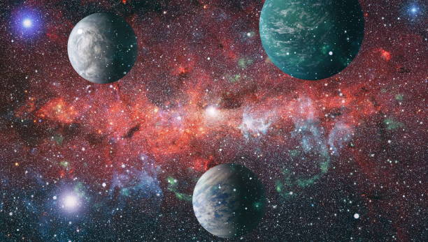 istock Colorful deep space. Universe concept background. Elements of this image furnished by NASA 994102384