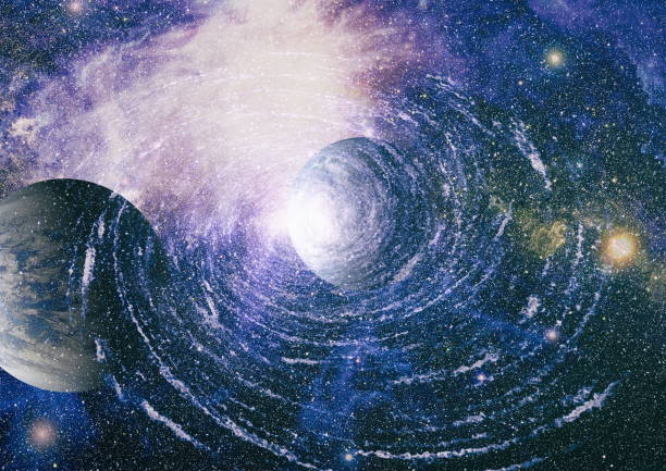 istock Futuristic abstract space background. Night sky with stars and nebula. Elements of this image furnished by NASA 994105094