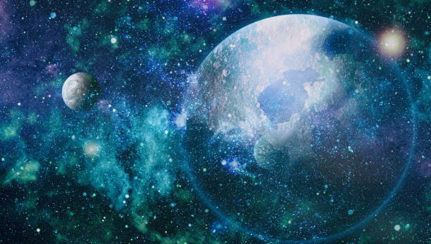 istock Futuristic abstract space background. Night sky with stars and nebula. Elements of this image furnished by NASA 994109456