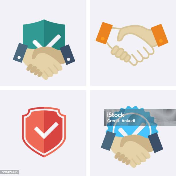 Trust Icons Stock Illustration - Download Image Now - Reliability, Icon Symbol, Agreement