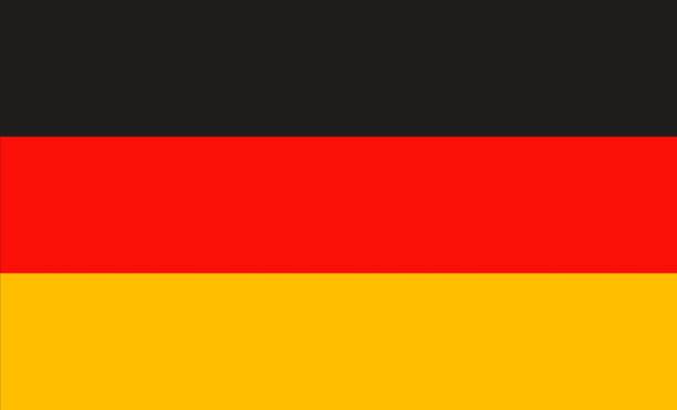 german flag symbol of germany - german culture imagens e fotografias de stock