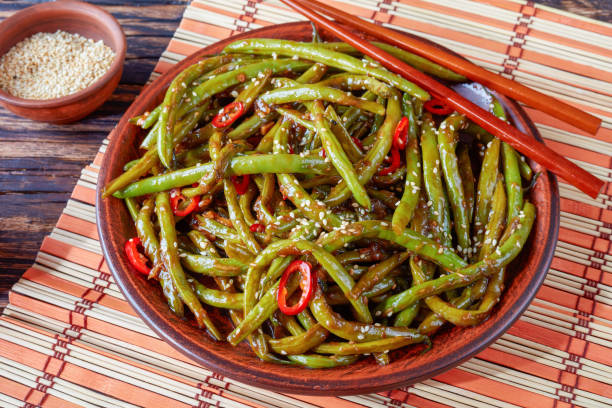 istock close-up of Spicy stir-fried Green Beans 994140166
