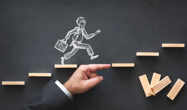 istock Career Planning and Business Challenge Concept with Hand Drawn Chalk Illustrations on Blackboard 994143842