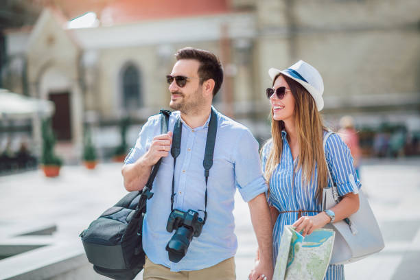 istock Beautiful couple traveling and sightseeing 994151548