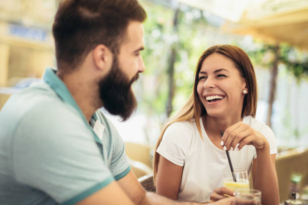 istock Beautiful couple having coffee on a date 994154812