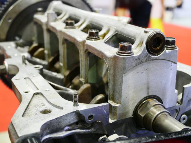 Engine Split Lay 100+ Oil Industry Gear Crank Piston Stock Photos, Pictures & Royalty ...