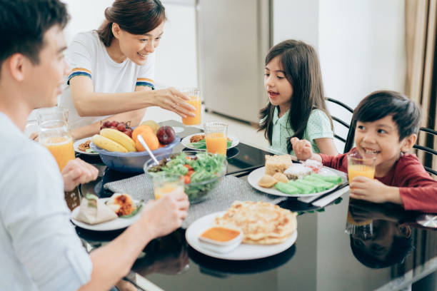 istock Family enjoys Healthy meal 994158508