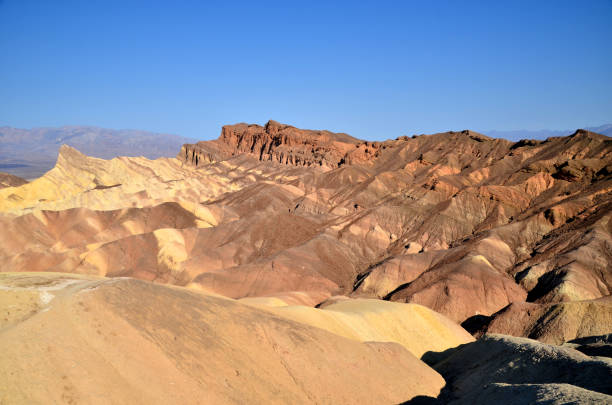 Zabriskie Point, Death Valley stock photo