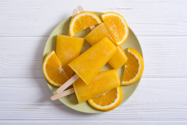 istock Homemade orange popsicle 994162858