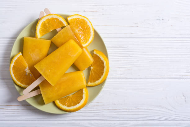 istock Homemade orange popsicle 994164350