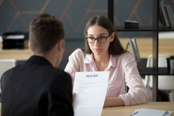istock Female applicant waiting for recruiter decision on her candidature 994164738