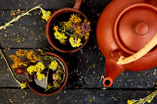 istock Two  Cup of herbal tea 994168482