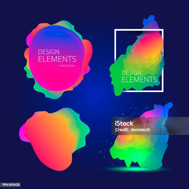 Gradient Design Board Gradient Design Elements Stock Illustration - Download Image Now ...