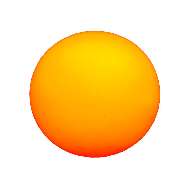 istock The Sun with sunspots visible as dark spots Isolated over white background 994171802