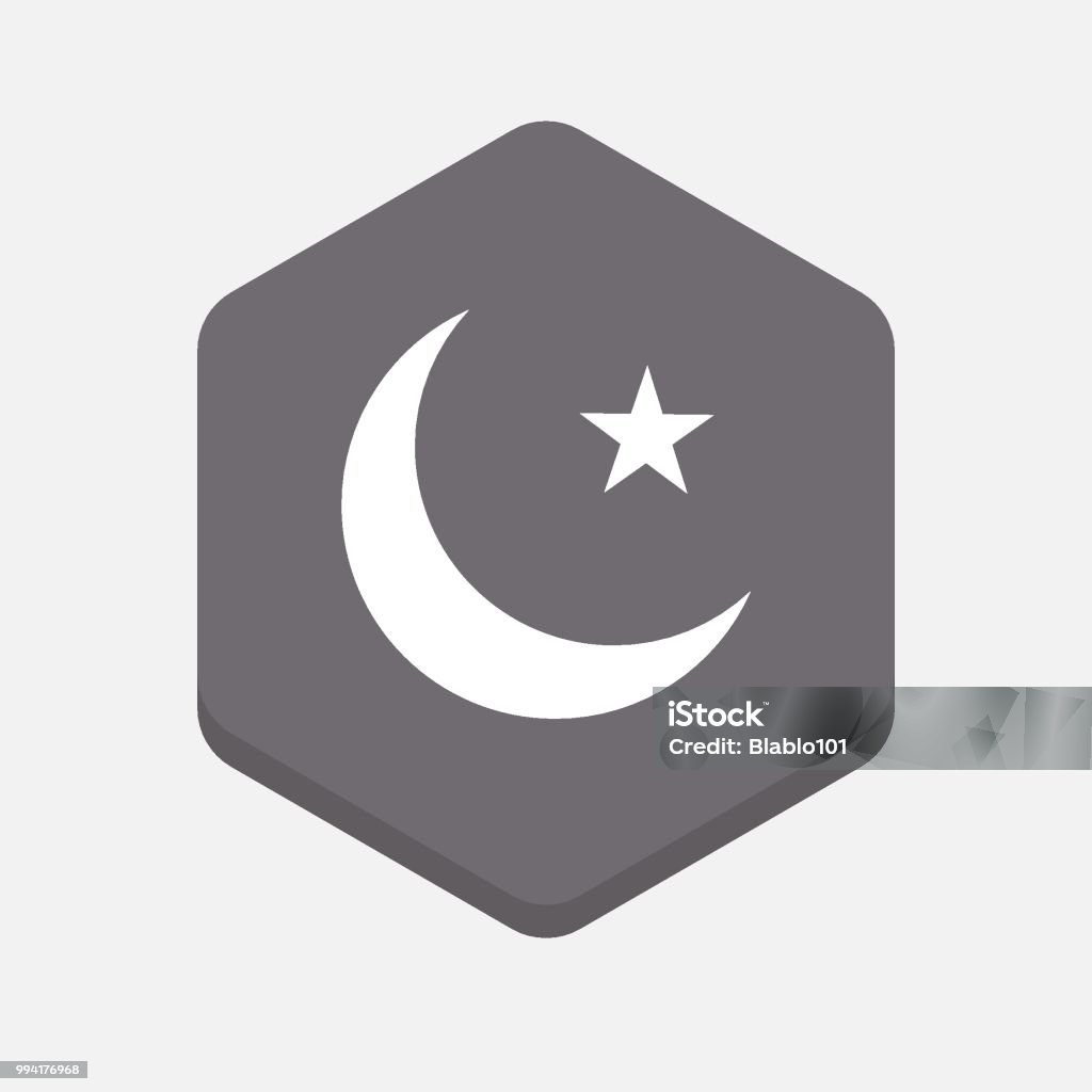 Sign System Islami Isolated Hexagonal Signal With An Islam Sign Stock Illustration ...