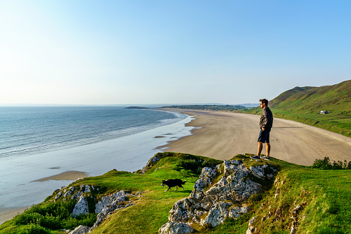 Cliff walk to Broadhaven South beach Pembrokeshire