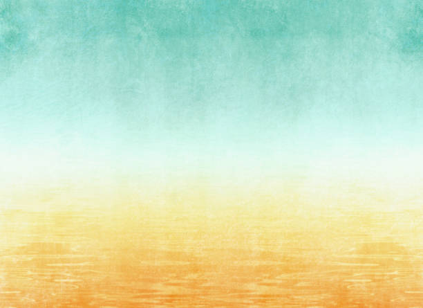 sommer hintergrund mit abstrakten strand textur im aquarell-stil - urlaub konzept - aqua style stock-grafiken, -clipart, -cartoons und -symbole